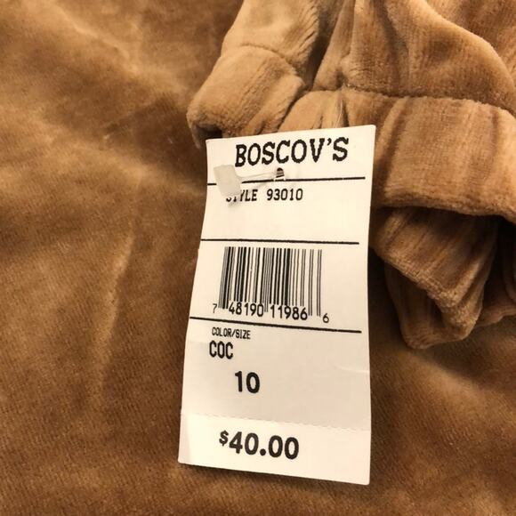 Jennifer Eden Fall Leaves Embroidered Velour Front Zip Jacket Track Vintage - Picture 4 of 8